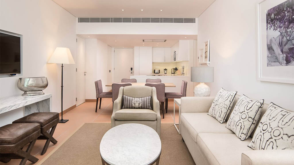 Wohnbereich - 1-Zimmer Ocean Suite - Penthouse - Pine Cliffs - Fitnessurlaub in Portugal für Reiseathleten