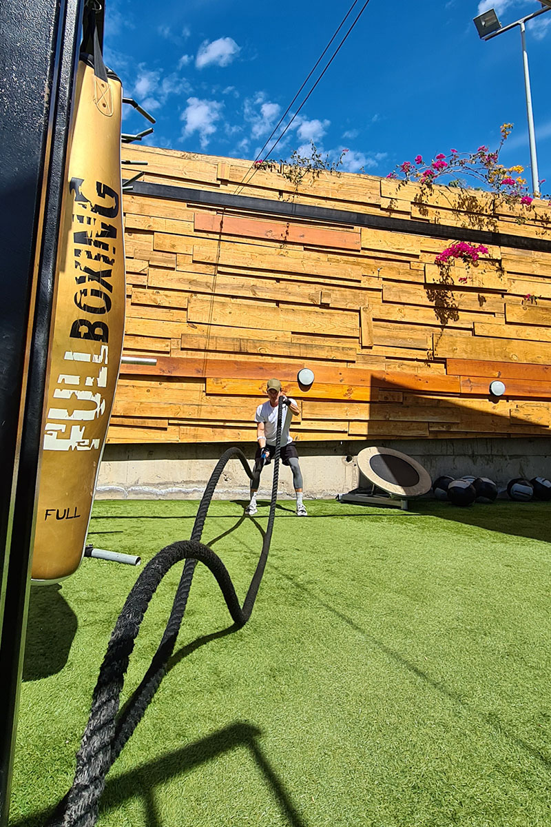 Activate Sports Club at Baobab Suites - Fitness vacation Tenerife - Outdoor Gym Battle Rope