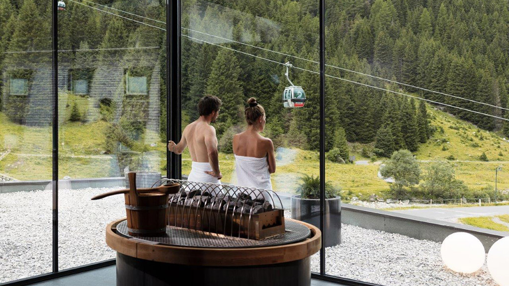 Panoramasauna - Hotel Vier Jahreszeiten - Pitztal - Fitnessurlaub Reiseathleten - Fitnessreise Österreich