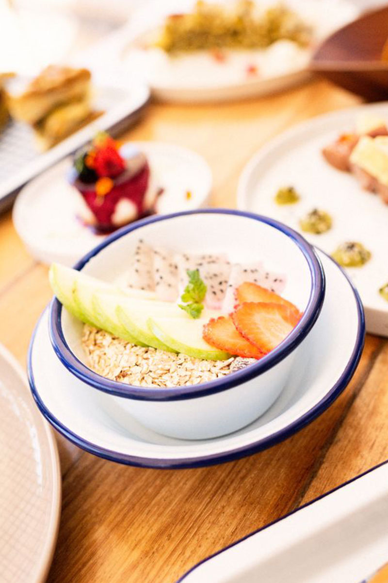 Restaurante Baobab Suites - Catering Fruit bowl as Travelling Athlete  Fitness trips Tenerife