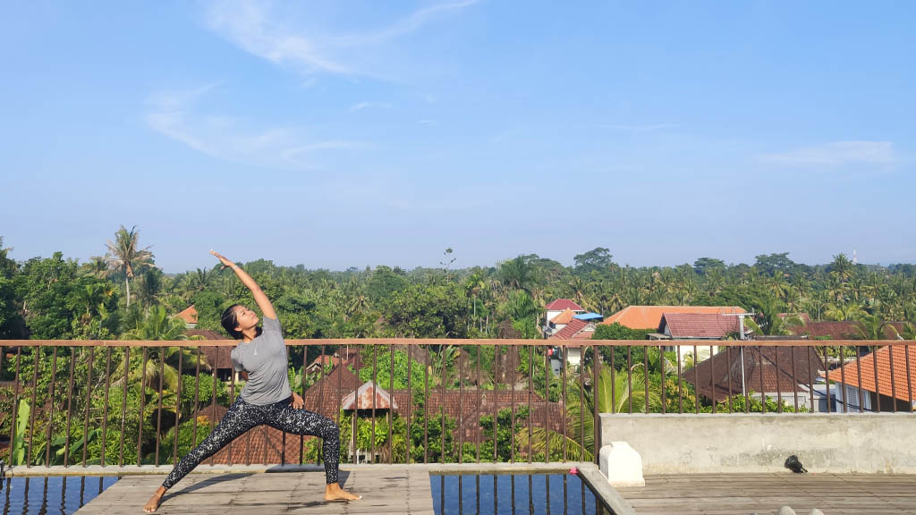 Yoga at Purana Boutique Resort Ubud Bali - Fitness Vacation Bali - Fitness Travel for Travelling Athletes