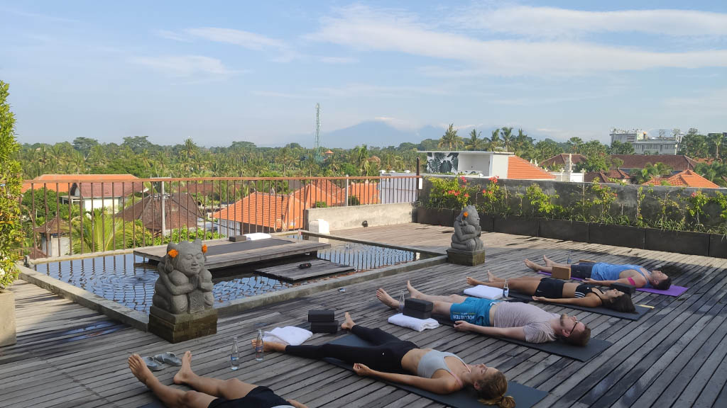Yoga at Purana Boutique Resort Ubud Bali - Fitness Vacation Bali - Fitness Travel for Travelling Athletes