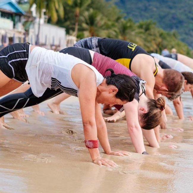 Beach Workout im Fitness Camp von Koh Fit - Fitnessurlaub Koh Samui - Thailand - Fitnessreisen für Reiseathleten