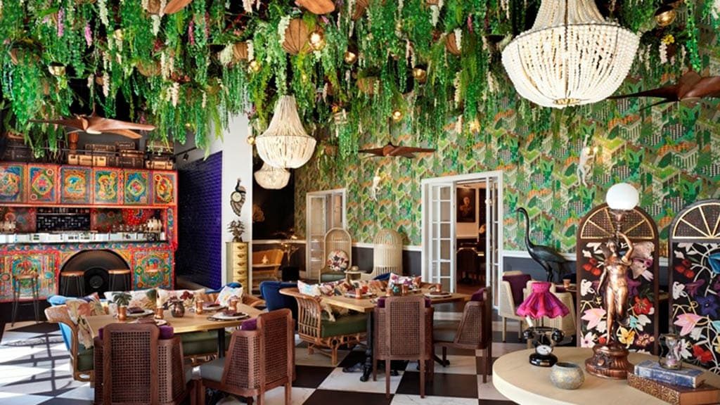 Fairmont The Palm_Dubai with Travelling Athletes _Little Miss India Restaurant_Atrium - Fitness Holiday Dubai - Fitness Holiday Dubai
