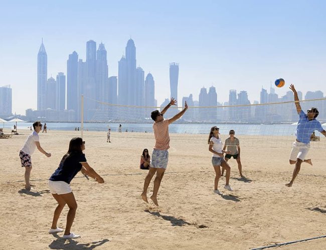 Fairmont The Palm_Dubai with Travelling Athletes _Sports_Beach_Volleyball - Fitness Holiday Dubai - Fitness Holiday Dubai
