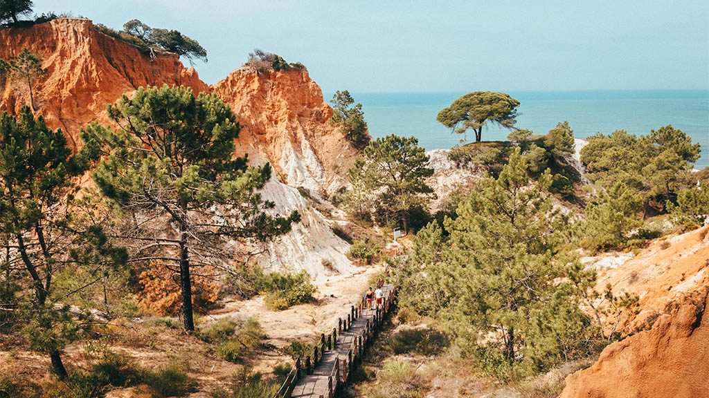 Falesia Beach Algarve Portugal - Pine Cliffs Resort - Fitnessurlaub Portugal für Reiseathleten