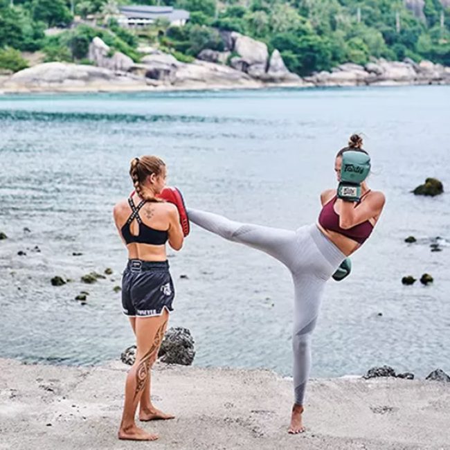 Baan-Chaweng-Fitness-Retreat-Sea-Mountains-Sandy-Beach-Beach Workout-Fitness-&-Activities-Kickboxing-Muay Thai-Pads-Training-Personal-Training-Thailand-SuperPro-Samui-Fitness-Vacation-Koh-Samui-Fitness-Holiday-TravelingTravelling Athletes