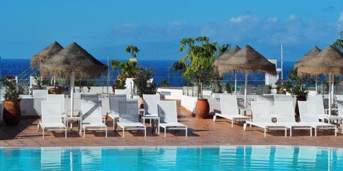 Flamingo Beach Mate - Hotelpool - Fitnessurlaub Teneriffa als Reiseathlet