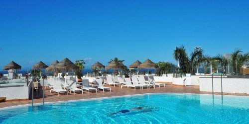 Flamingo Beach Mate - Hotelpool - Fitnessurlaub Teneriffa als Reiseathlet