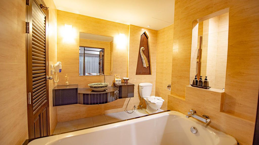 Exclusive Hotel & All-Inclusive Program of PhuketFit-Navatara Phuket Resort Bathroom-Room Options-Fitness Holiday Thailand-Fitness Tours for Travelling Athletes