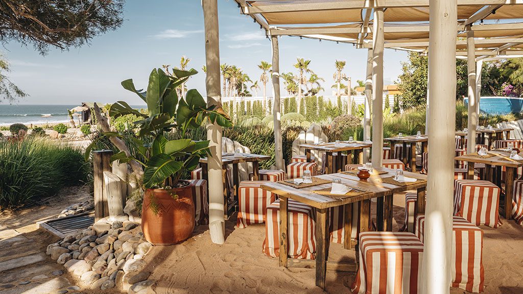 Paradis Plage Resort Morocco - Fitness, Yoga, Surfing &amp; Wellness - Chiringuito Restaurant - Fitness Holiday Morocco - Fitness Trip for Travelling Athletes - 1