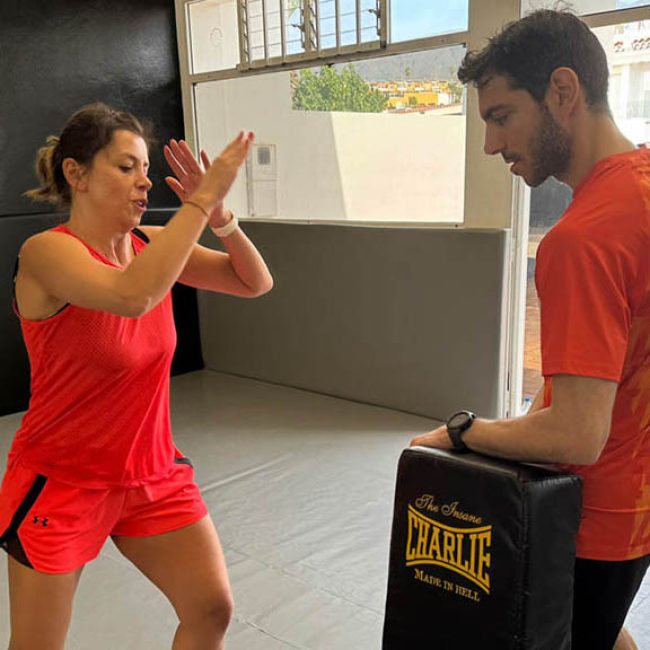 Steve Coster Fitness Holistic Fitness Holiday on the Costa Adeje Boot Camp Pads Training Fitness Holiday Tenerife